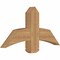 Ekena Millwork Bellingham Timber Gable Bracket, Western Red Cedar, 36"W x 18"H x 3 1/2"D x 5 1/2"F, 12/12 Pitch GBW036X18X0406BEL00SWR - alternate 2